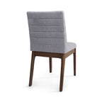 Chaises de salle à manger capitonnées à surpiqûres verticales (lot de 6)