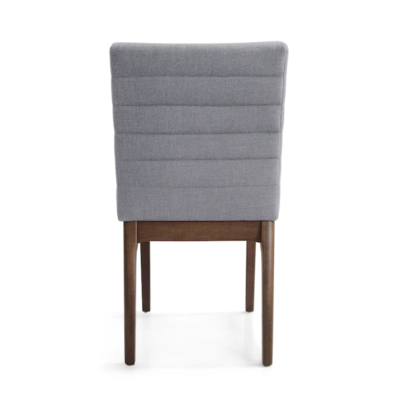 Chaises de salle à manger capitonnées à surpiqûres verticales (lot de 6)