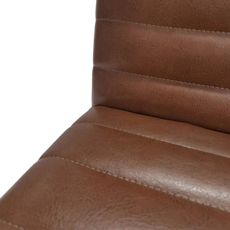 Chaises de salle à manger capitonnées à surpiqûres verticales (lot de 6)