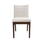 Chaises de salle à manger capitonnées à surpiqûres verticales (lot de 6)