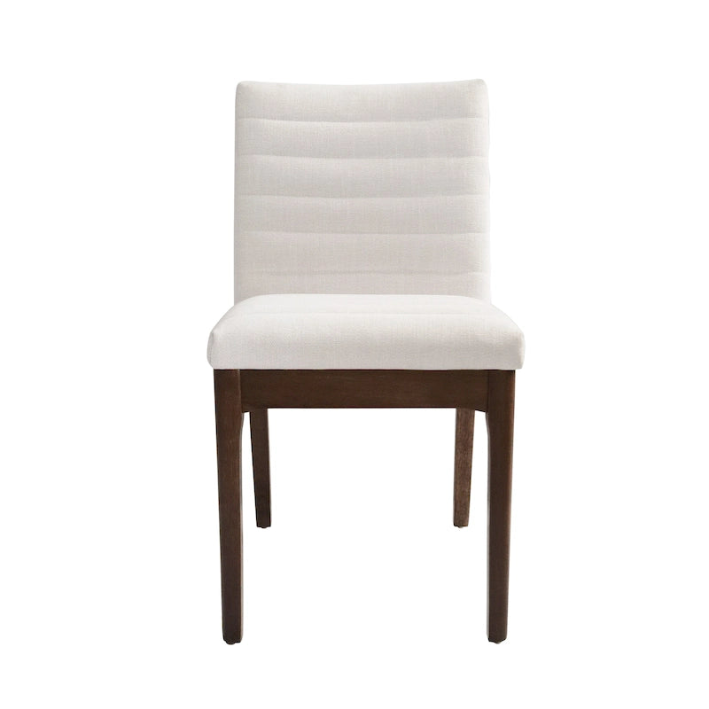 Chaises de salle à manger capitonnées à surpiqûres verticales (lot de 6)