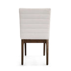 Chaises de salle à manger capitonnées à surpiqûres verticales (lot de 6)