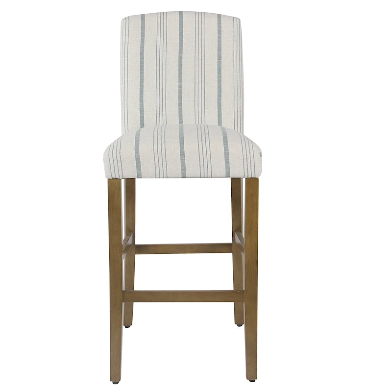 HomePop Classic Parsons High Back 29 Barstool - Blue Calypso Stripe - 29 inches