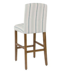 Tabouret de bar haut classique 29 pouces - Calypso à rayures bleu - 29 pouces