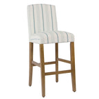 Tabouret de bar haut classique 29 pouces - Calypso à rayures bleu - 29 pouces