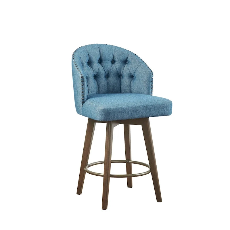 Upholstered 360 Degree Swivel Counter Stool 26 H