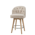 Tabouret de comptoir rembourré pivotant à 360 degrés 26 H