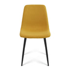 Chaises de salle à manger modernes rembourrées en tissu (lot de 4) - 34x18x18