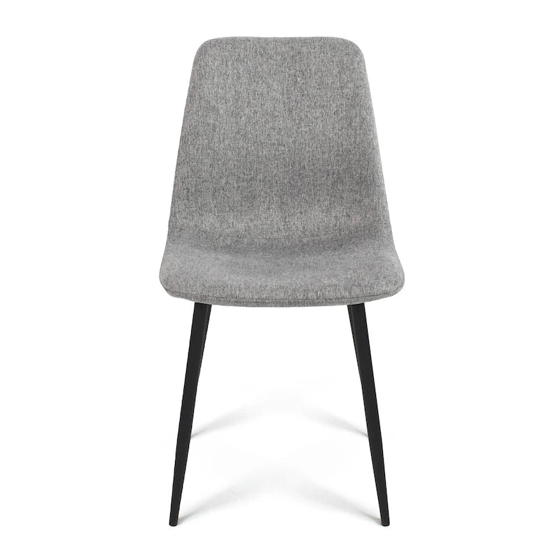 Chaises de salle à manger modernes rembourrées en tissu (lot de 4) - 34x18x18
