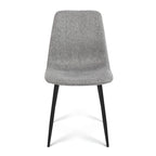 Chaises de salle à manger modernes rembourrées en tissu (lot de 4) - 34x18x18