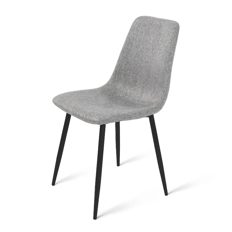 Chaises de salle à manger modernes rembourrées en tissu (lot de 4) - 34x18x18