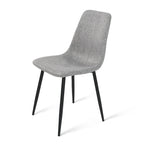 Chaises de salle à manger modernes rembourrées en tissu (lot de 4) - 34x18x18