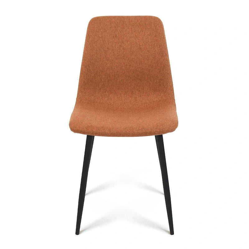 Chaises de salle à manger modernes rembourrées en tissu (lot de 4) - 34x18x18