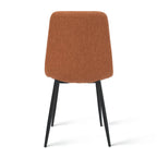 Chaises de salle à manger modernes rembourrées en tissu (lot de 4) - 34x18x18