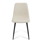 Chaises de salle à manger modernes rembourrées en tissu (lot de 4) - 34x18x18