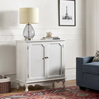 Meuble décoratif de style rustique à double porte de 86 cm de haut