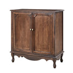 Meuble décoratif de style rustique à double porte de 86 cm de haut