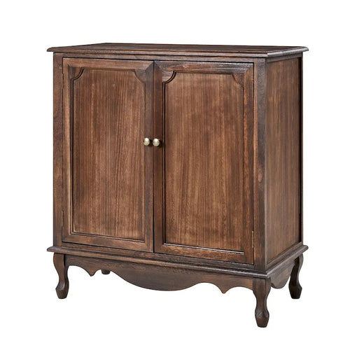 Meuble décoratif de style rustique à double porte de 86 cm de haut