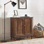 Meuble décoratif de style rustique à double porte de 86 cm de haut