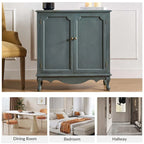 Meuble décoratif de style rustique à double porte de 86 cm de haut