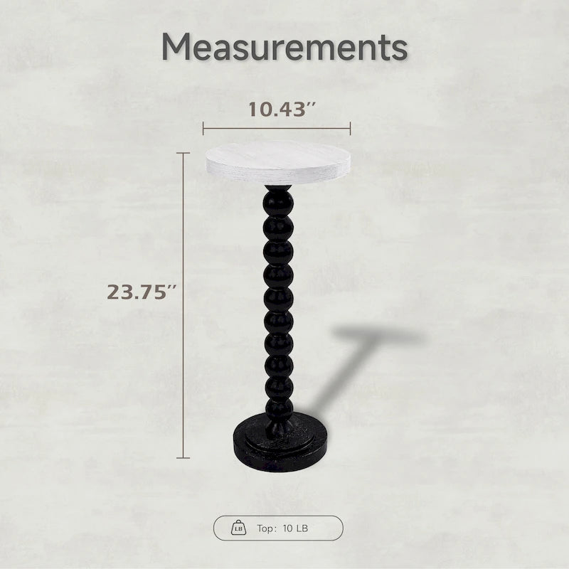 Pedestal Small Drinking Table, Contemporary Side Table