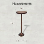 Petite table d'appoint piédestal, table d'appoint contemporaine