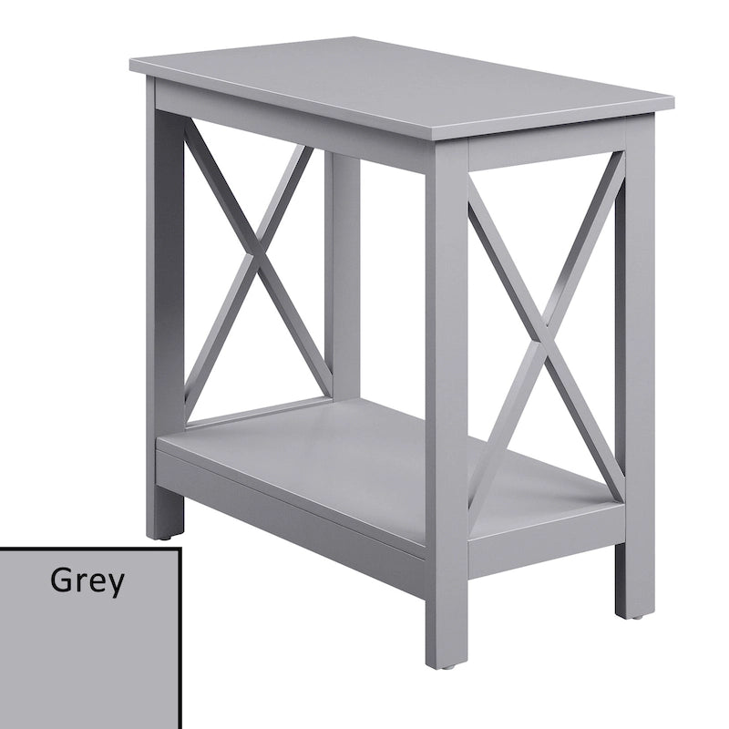 Table d'appoint de chevet avec étagère
