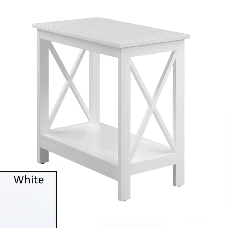 Table d'appoint de chevet avec étagère