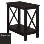 Table d'appoint de chevet avec étagère