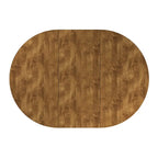 Table à manger ovale en bois massif bicolore