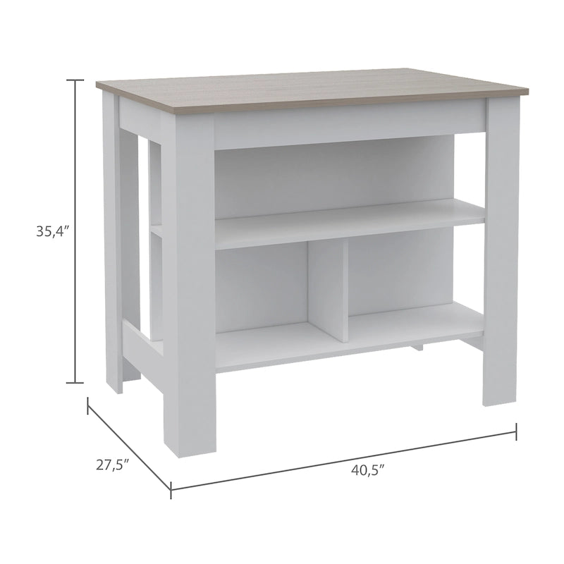 Ilot de cuisine avec surface antibactérienne
