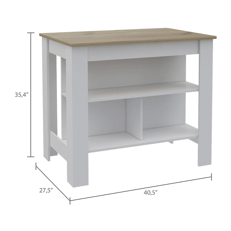 Ilot de cuisine avec surface antibactérienne