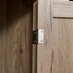 Garde-manger de cuisine autoportant à 4 portes de 183 cm, armoire de rangement avec 4 niveaux et étagères réglables, blanc