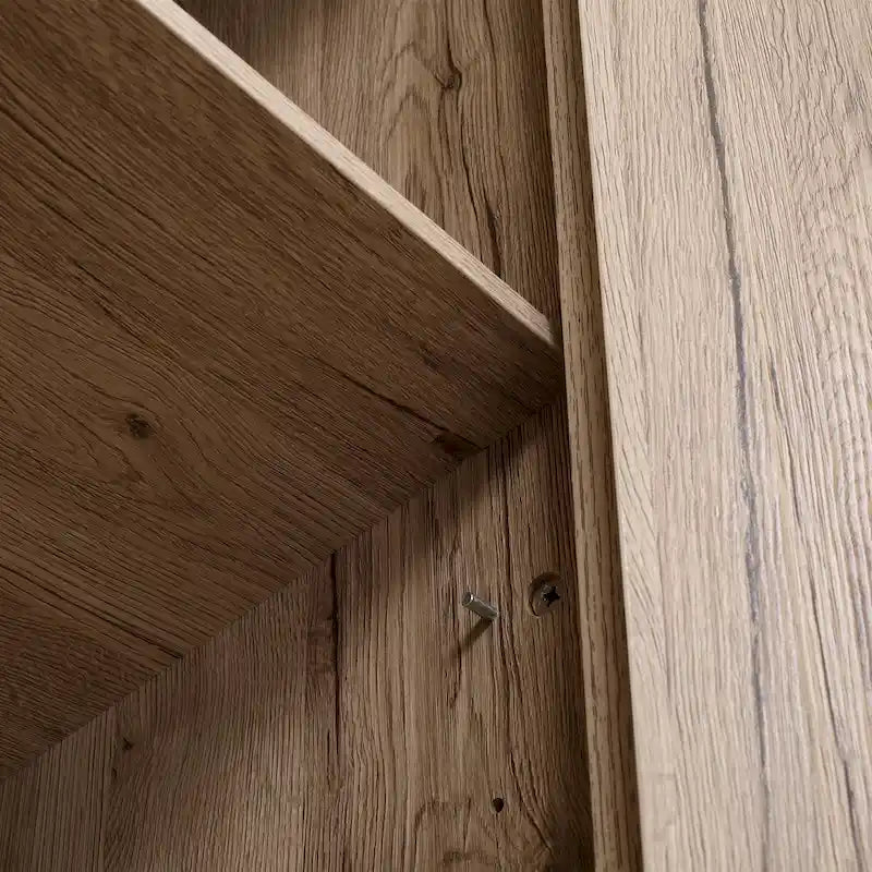 Garde-manger de cuisine autoportant à 4 portes de 183 cm, armoire de rangement avec 4 niveaux et étagères réglables, blanc