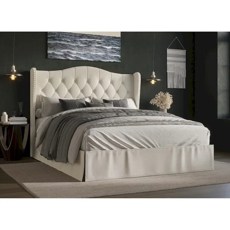 Tufted Upholstered Platform Bed