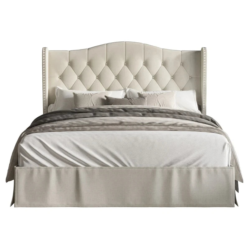 Tufted Upholstered Platform Bed