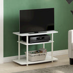 Meuble TV 3 niveaux sans outils, Noyer Columbia/Noir