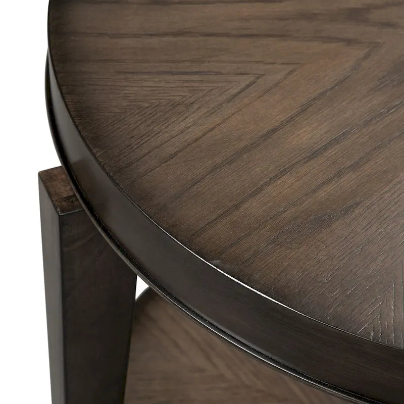 Table d'appoint ronde Espresso Stone