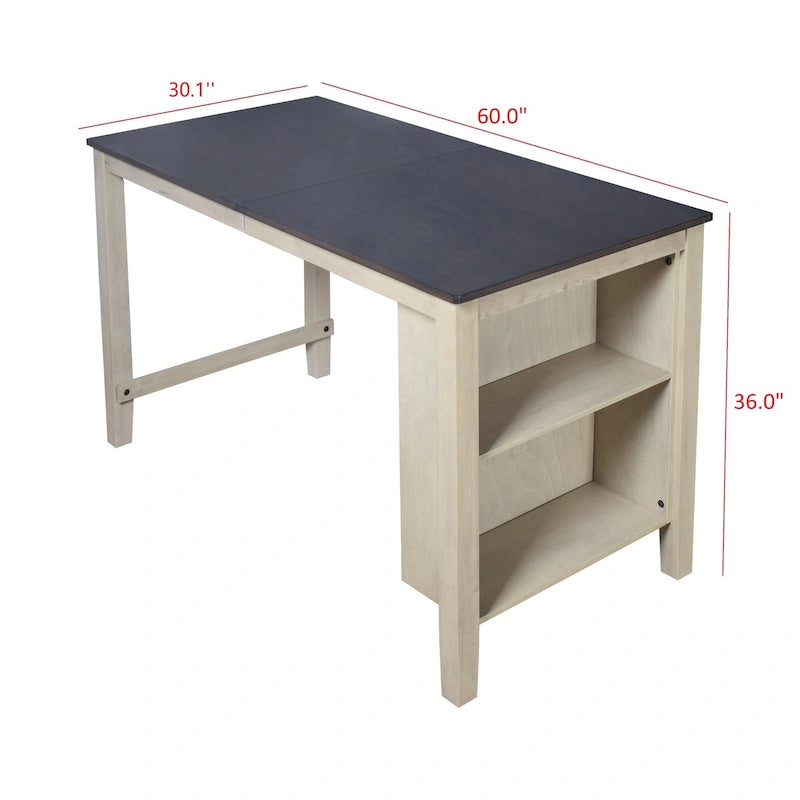 Table et chaises de salle à manger hauteur comptoir, 5 pièces
