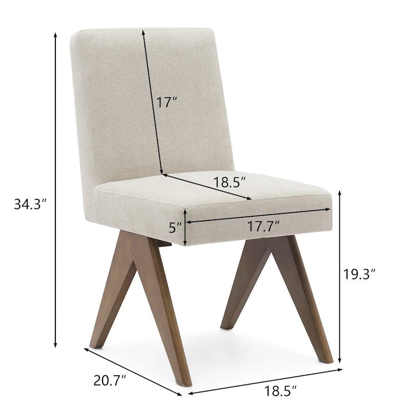 Chaises de salle à manger modernes du milieu du siècle (lot de 2)