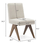 Chaises de salle à manger modernes du milieu du siècle (lot de 2)