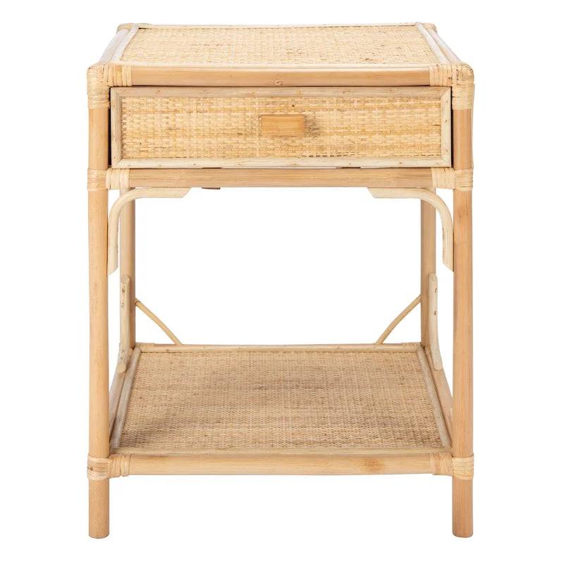 Table de chevet côtière 1 tiroir 1 étagère