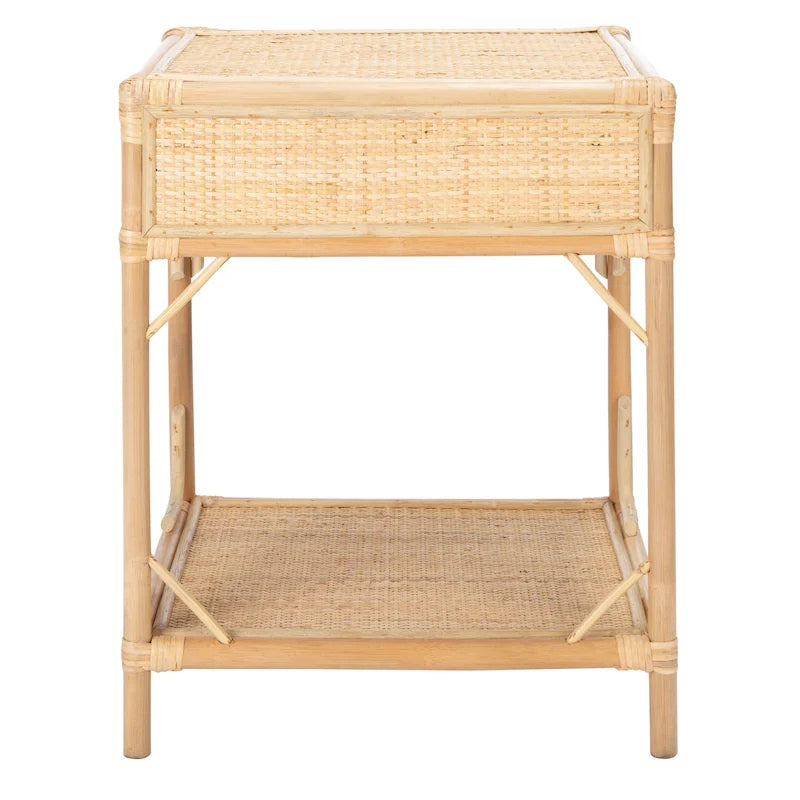 Table de chevet côtière 1 tiroir 1 étagère