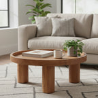 Table basse ronde à 3 pieds - 36 L x 36 P x 15 H - 36Lx36Px15H