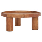 Table basse ronde à 3 pieds - 36 L x 36 P x 15 H - 36Lx36Px15H
