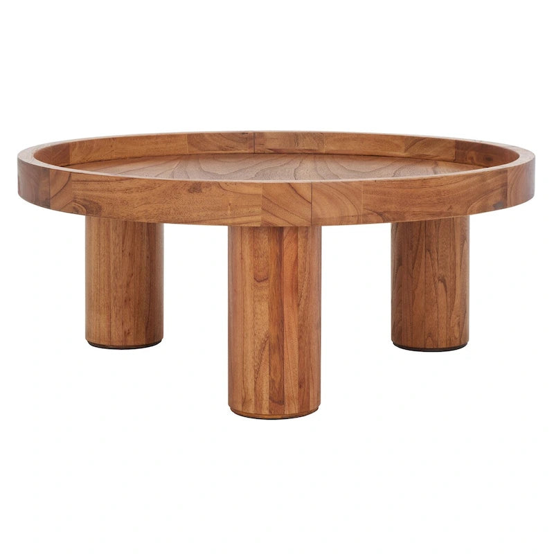 Table basse ronde à 3 pieds - 36 L x 36 P x 15 H - 36Lx36Px15H