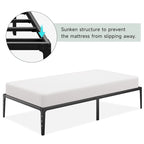 Cadre de lit pliant double de 14 pouces