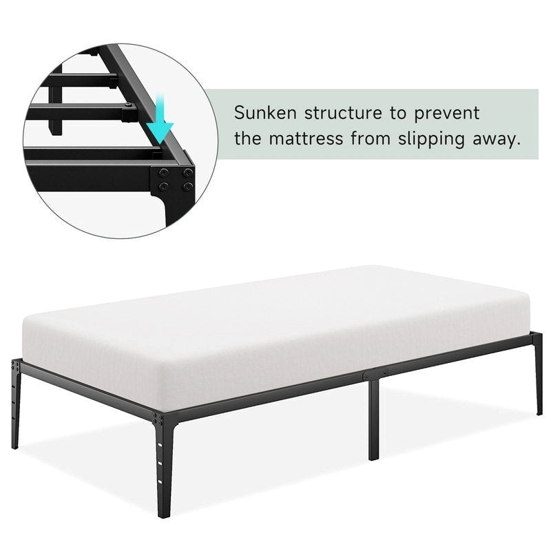 14 Inch Twin Size Foldable Bed Frame