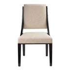Chaises de salle à manger tapissées en tissu – Lot de deux
