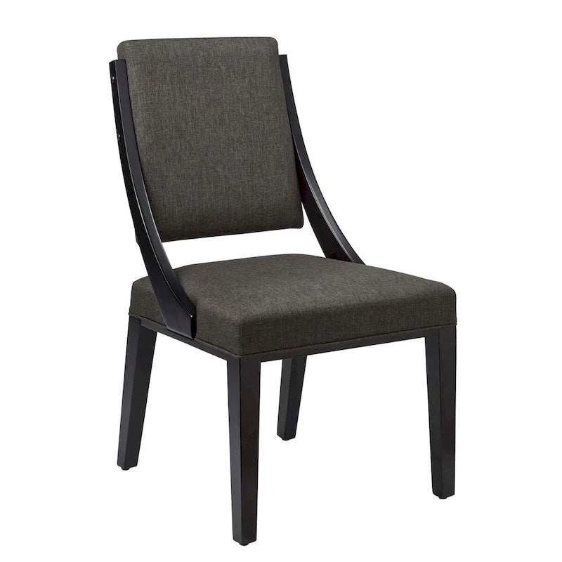 Chaises de salle à manger tapissées en tissu – Lot de deux
